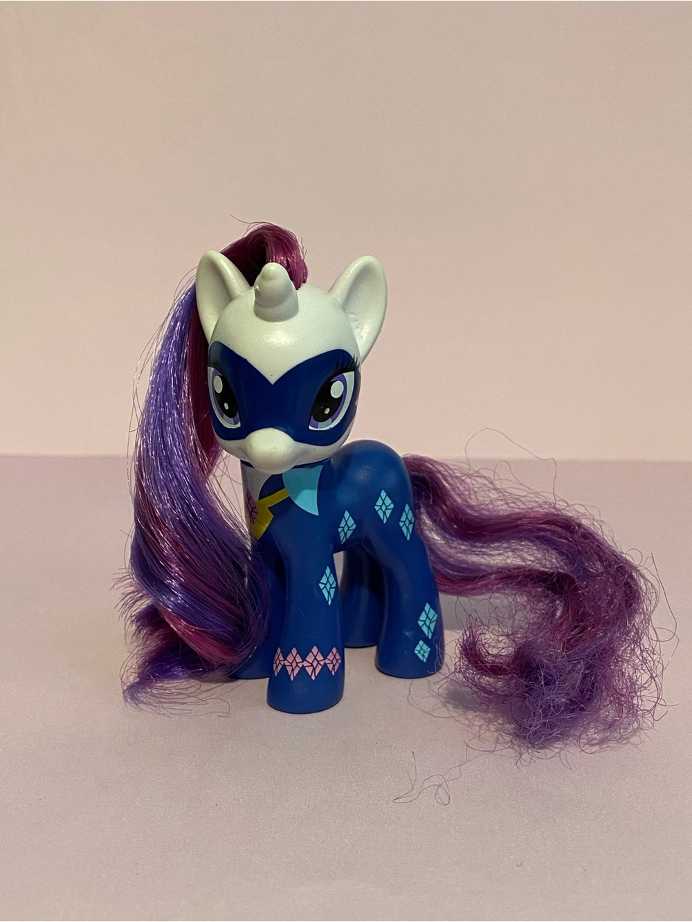 My Little Pony G4 MLP Rarity Radiance Power Ponies Brushable 2015 Hasbro *Flaws*